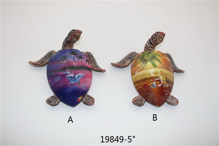 Wholesale Polyresin Turtle Statue Beach Souvenir Sea Turtles Figurine Resin Ornaments