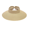 Wholesale Custom Fashion Summer Beach Foldable Sun Straw Visor Hat for Women