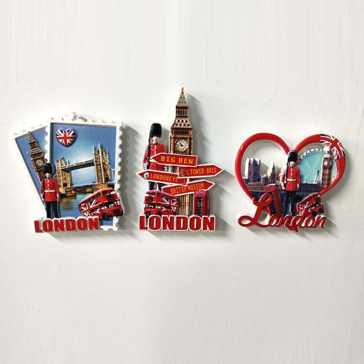 Custom Resin Printing London Tower Brid Big Ben Souvenir Fridge Magnet