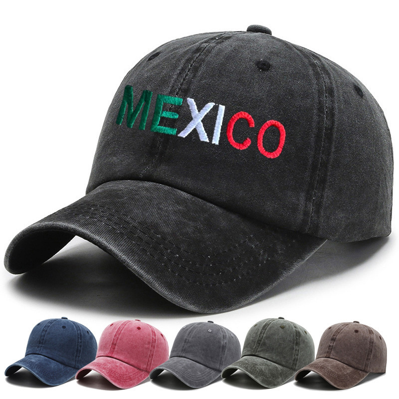 Custom Made Caps Embroidery Logo Snapback Dad Hat Cotton Mexico Baseball Cap