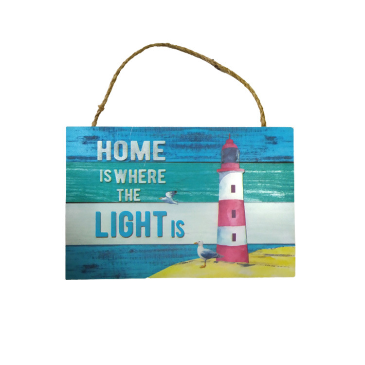 Wholesale Custom Logo Printing MDF Wood Sign Seaside Summer Coastal Beach House Home Decor