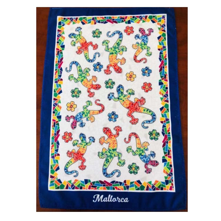 Custom Sublimation Printed Tea Towel Souvenir Kitchen Towels