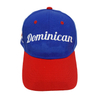 Custom Embroidery Logo Red Blue Color Dominican Republic Souvenir Beach Style Baseball Hat Cap