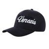 Custom 3D Embroidery Logo Black Venice Italy Hat Souvenir Venezia Baseball Cap