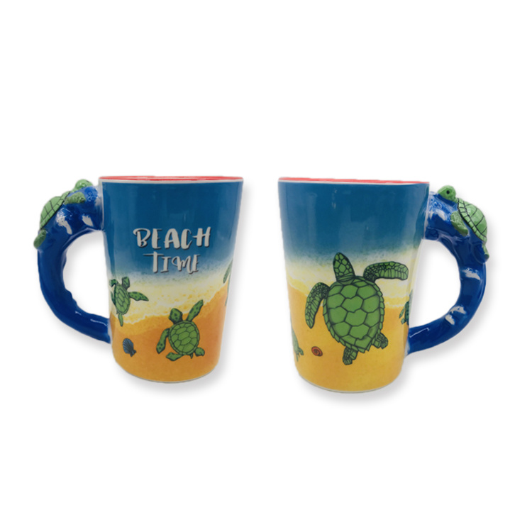 Factory Wholesale Custom Souvenir Coffee Mug Ceramic 3D Animal Shaped Mug