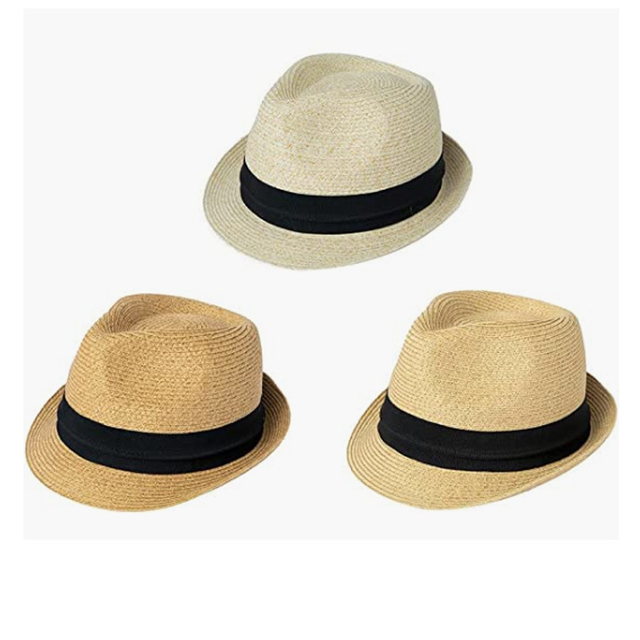 Wholesale Straw Panama Fedora Hat Cap for Men Sun Summer