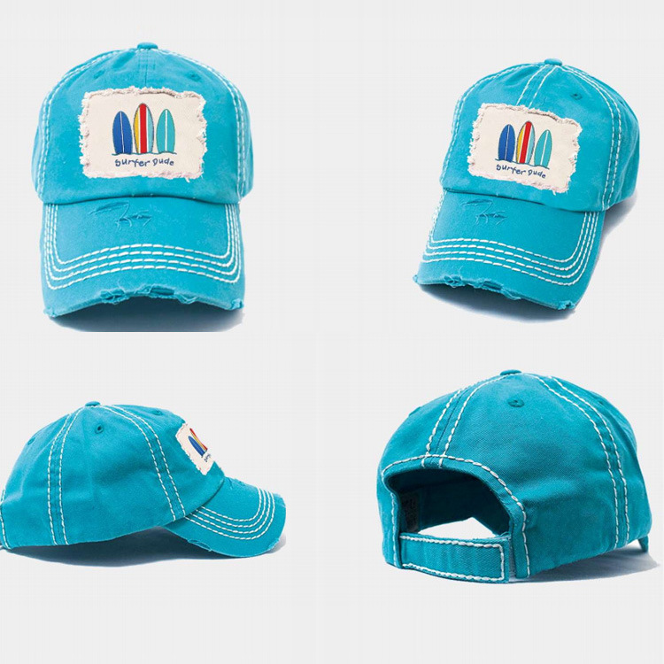 Wholesale Custom Caribbean Beach Souvenir Bahamas 3D Embroidered Baseball Cap Hat