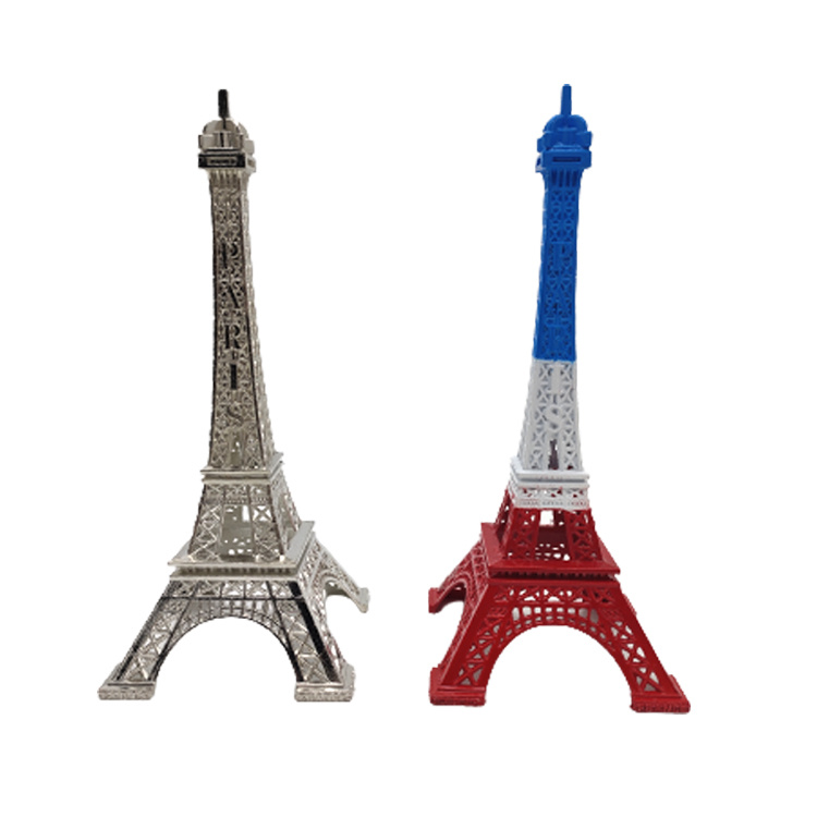 Wholesale Custom France Tourist Gift Metal Eiffel Tower Souvenirs Keychain