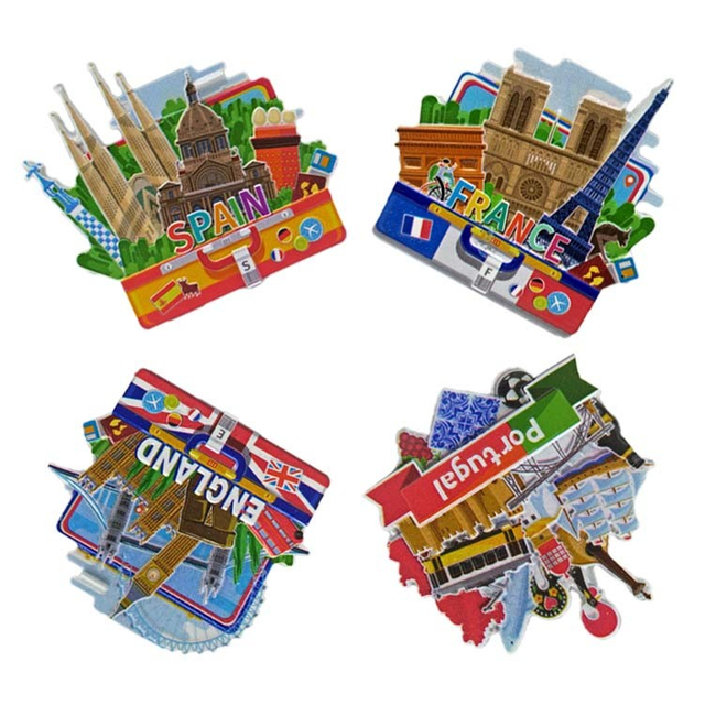 Machine Printing Customized 3D Souvenir Resin Fridge Magnet