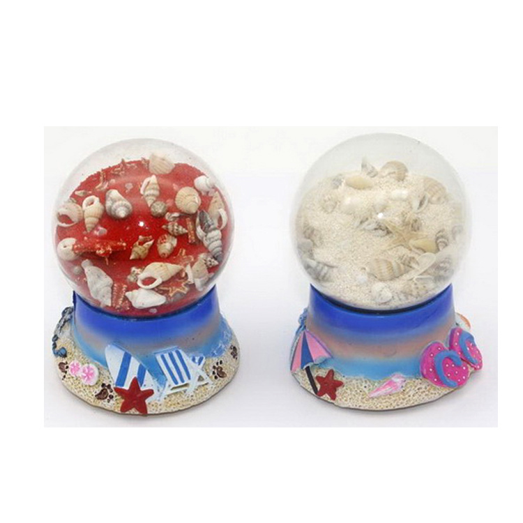 Custom Tropical Beach Sand Globe Souvenir Resin Sand Bottle Decoration