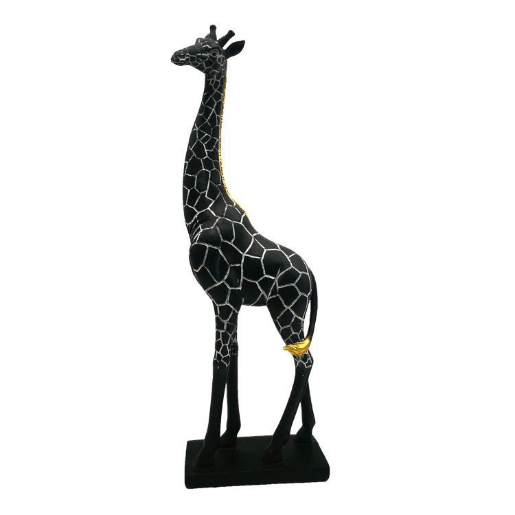 Modern Home Living Room Decoration Resin Animal Figurine Giraffe Statues