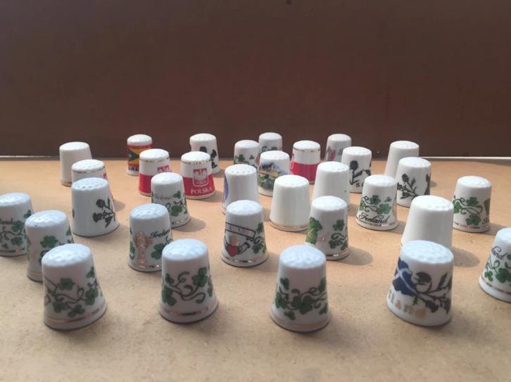 Porcelain Thimble Souvenir Thimble Ceramic Finger Thimble for Promotion Gifts