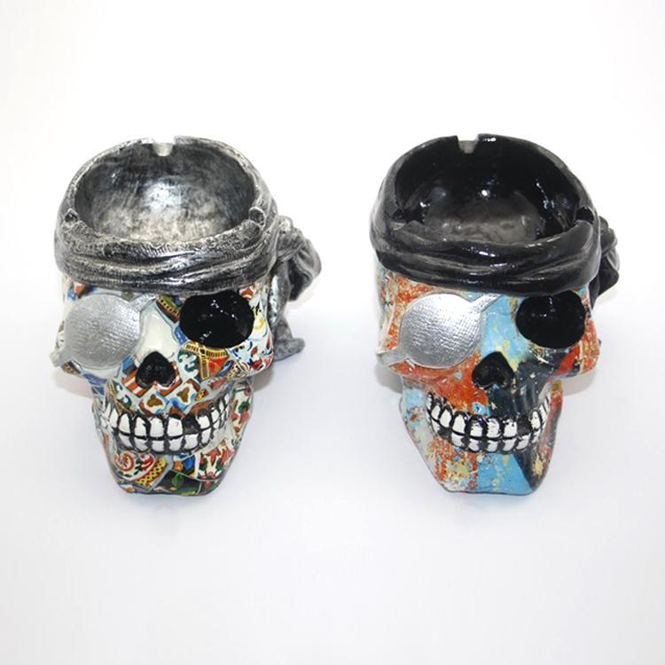 Wholesale Home Decorative Skull Head Resin Skull Ashtray