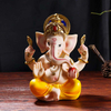 Wholesale Hindu God Statue Resin Gold Ganesh Statue