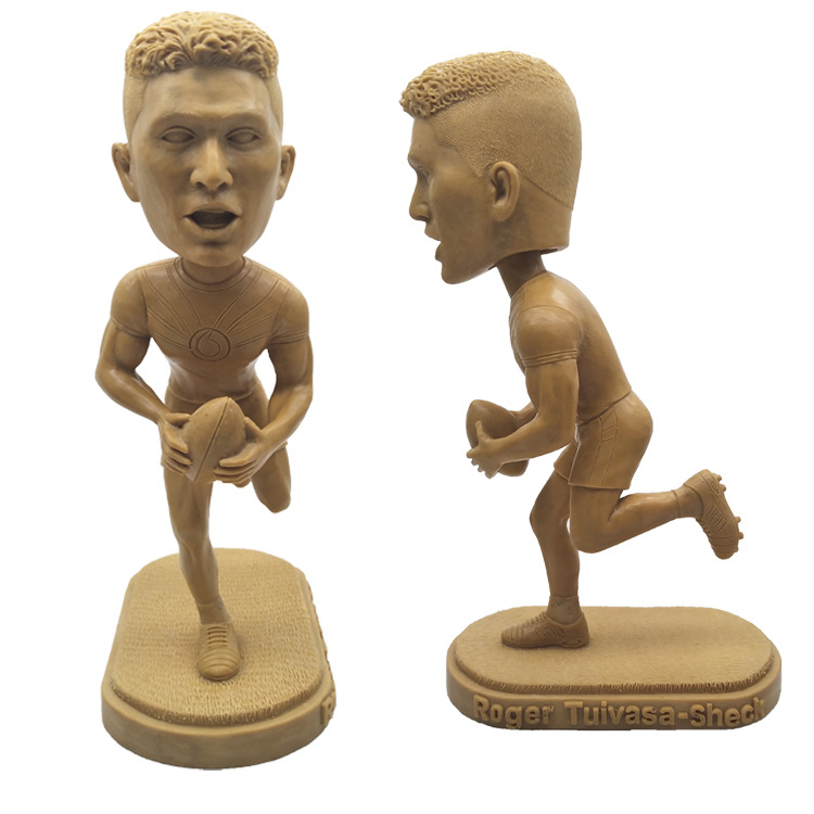 High Quality Custom Sportsman Resin Action Figure Football Bobble Head