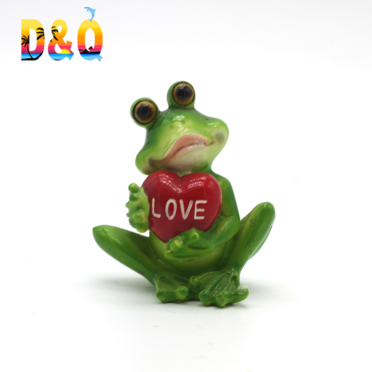 Custom Animal Ornament Resin Frog Statue for Home Decor