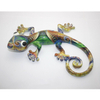 Polyresin Gecko Hanging Sculptures for Wall Decor Resin Wall Lizard Figurines European Style Home Accessories