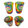 Wholesale Unique Tie Dye Pattern Design Colorful Custom Shot Glasses