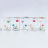 Wholesale Tourist Souvenir Gift Acrylic Crystal Resin Dried Flower Paperweight for Home Table Decor