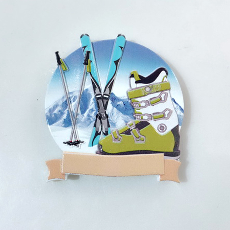 Wholesale Custom Europe Ski Resort Souvenirs France Liechtenstein Souvenir Fridge Magnet