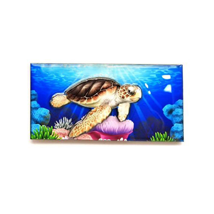 Custom Coral Turtle Beach Tourist Souvenir Great Barrier Reef Australia Wood Fridge Magnet