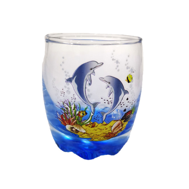 Custom Decal Printed Decorative Souvenir Colored Shot Glasses