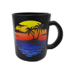 Beach Souvenir Design Custom Logo Black Coffee Mug