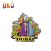 Custom 3D Tourist Souvenir Embossed Aluminium Foil Fridge Magnet