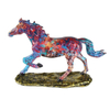 Geometric Colorful Resin Horse Statue for Home Crafts Animal Living Room Decoration