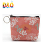 Custom Printed Women Fashion PU Leather Coin Purse Key Chain