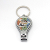 Travel Souvenir Gift Customized Metal Nail Clipper Bottle Opener Keychain