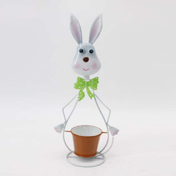 Wholesale Cute Animal Shaped Decoration Garden Metal Flower Pot