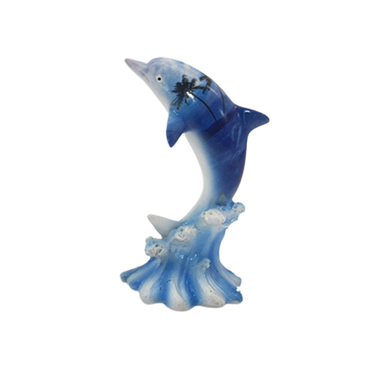 Factory Wholesale Beach Tourist Souvenir Gift Dolphin Statue Resin Dolphin Figurine for Home Decor