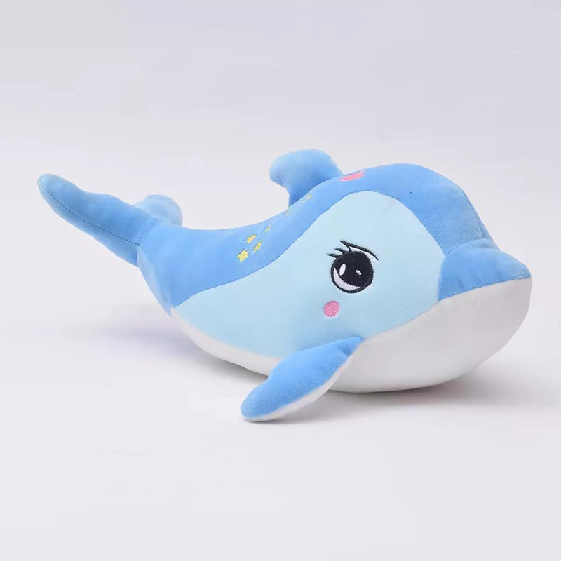 Factory Wholesale Dolphin Plush Pillow Soft Sea Animal Dolphin Plush Toy