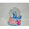 Resin Beach Souvenir Dolphin Snow Globe Custom Snow Ball