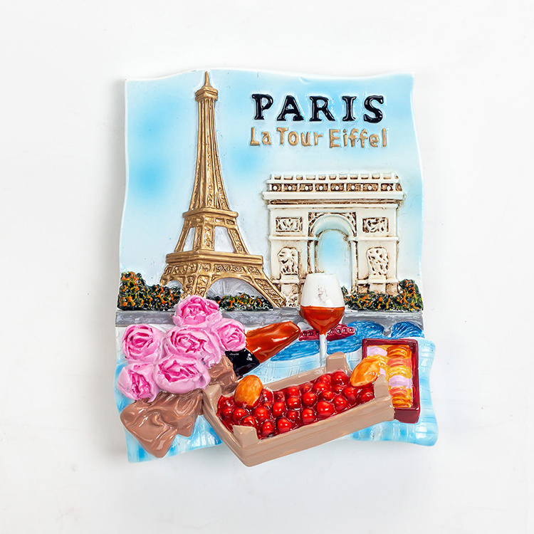 Factory Custom Made Tourist Gift Resin Magnet Souvenir