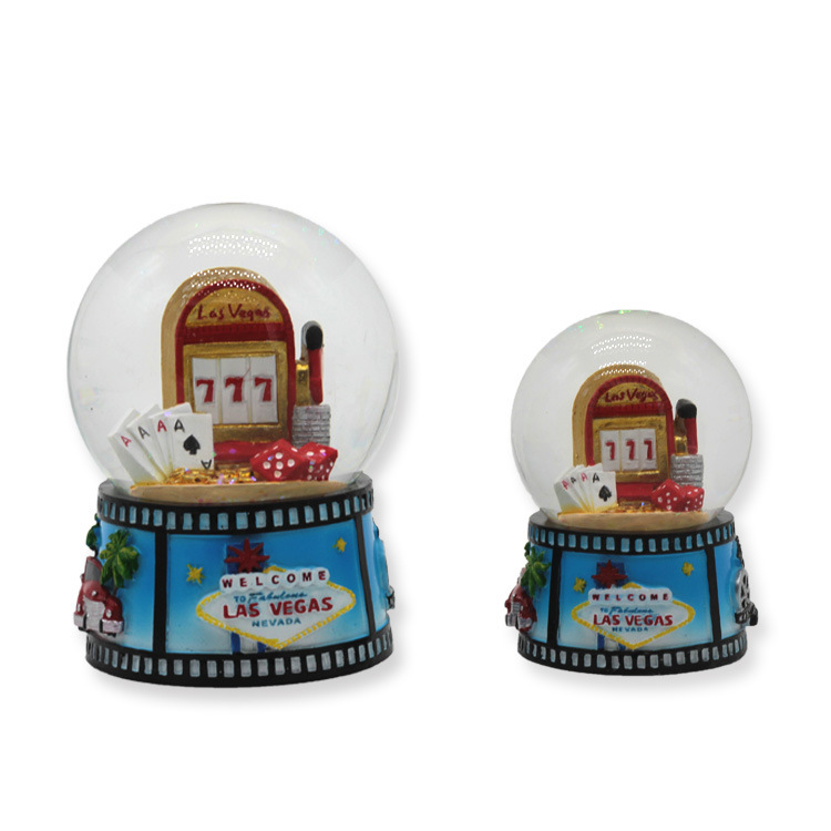 Customized Resin Building Style Poland Souvenir Snow Globes