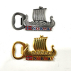 Custom Enamel Alloy Metal Flag Viking Boat Iceland Norway Souvenir Keychain