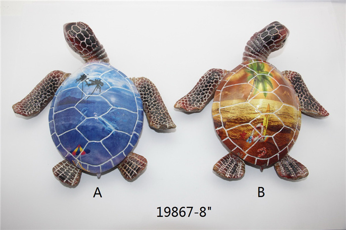 Wholesale Polyresin Turtle Statue Beach Souvenir Sea Turtles Figurine Resin Ornaments