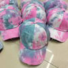 Wholesale Custom Men Women Unisex Denim Washed Distressed Tie Dye Trucker Hat