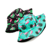 Wholesale Beach Fisherman Hat Floral Summer Tropical Plant Flamingo Bucket Hat