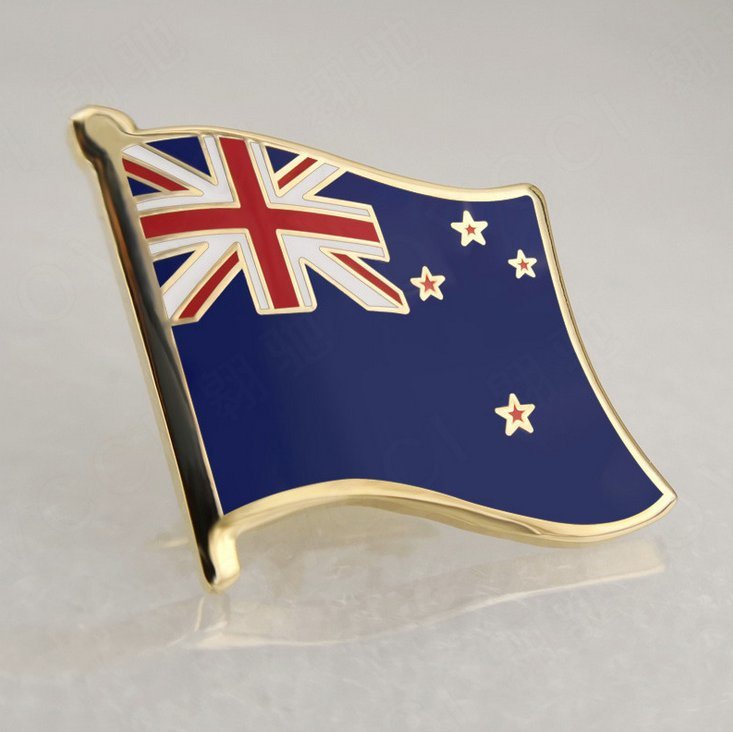 Wholesale Flag Tourist Souvenir Badge Custom Metal Epoxy Badge