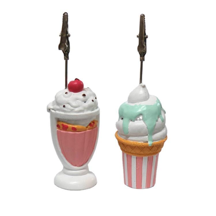 Custom Creative Table Decor Resin Food Souvenir Ice Cream Statue