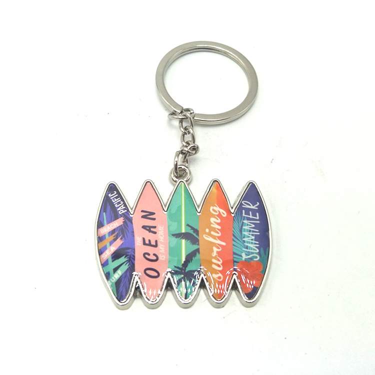 Wholesale Custom Shaped Zinc Alloy Metal Tourist Souvenir Keychains with Your Logo Names