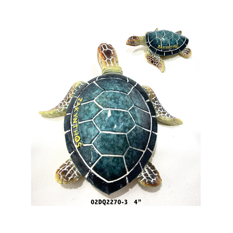 Custom Logo Beach Resin Turtle Figurine Virgin Islands Souvenir St Maarten Turtle Statue