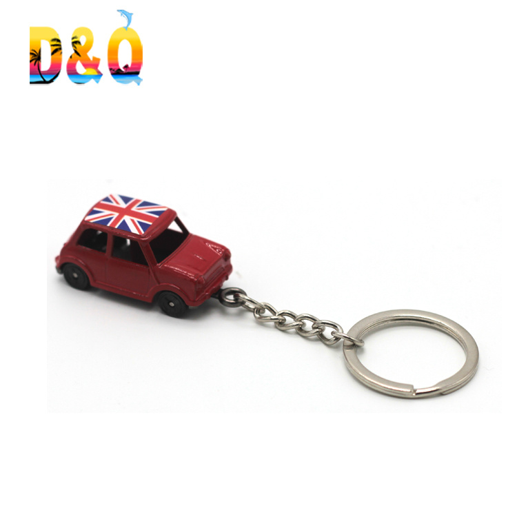 Custom Metal Car Shape London Souvenirs Gift Keychain