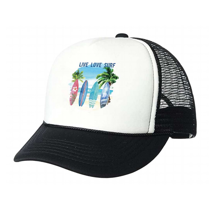 Custom Logo Printing Tropical Flower Miami Beach Cap