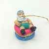 Custom Christmas Tree Decoration Polyresin Sea Coastal Beach Santa Christmas Ornament