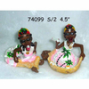 Resin Jamaica Statue Tourist Funny Rasta Ashtray for Souvenir