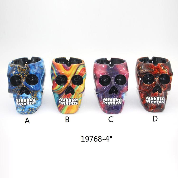 Wholesale Home Decorative Skull Head Resin Skull Ashtray